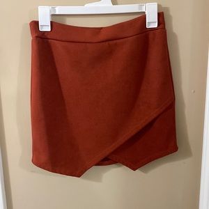 Rust orange skirt